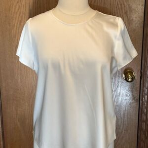 J. Crew Classic White Short Sleeve Blouse